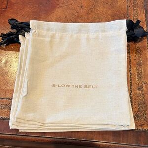 B-Low the Belt Beige dust Bags with Black Ties
